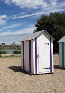 Cabine de plage à Jargeau-plage à Jargeau