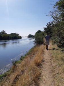 sentier pédestre en bord de Loire