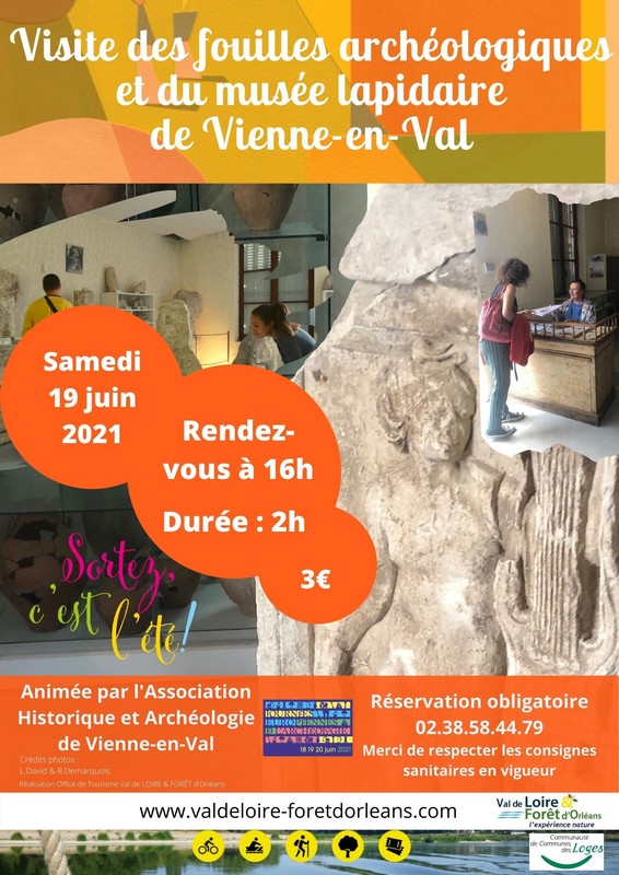 visite des fouilles archéologiques et du musée lapidaire de Vienne-en-Val