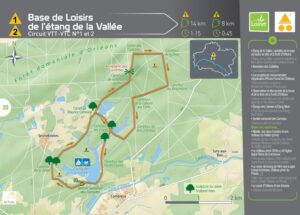 circuit VTT et VTC base de loisirs de l'étang de la vallée