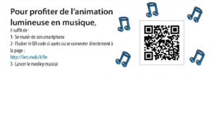 QR code pour accéder à la musique pont et lumières