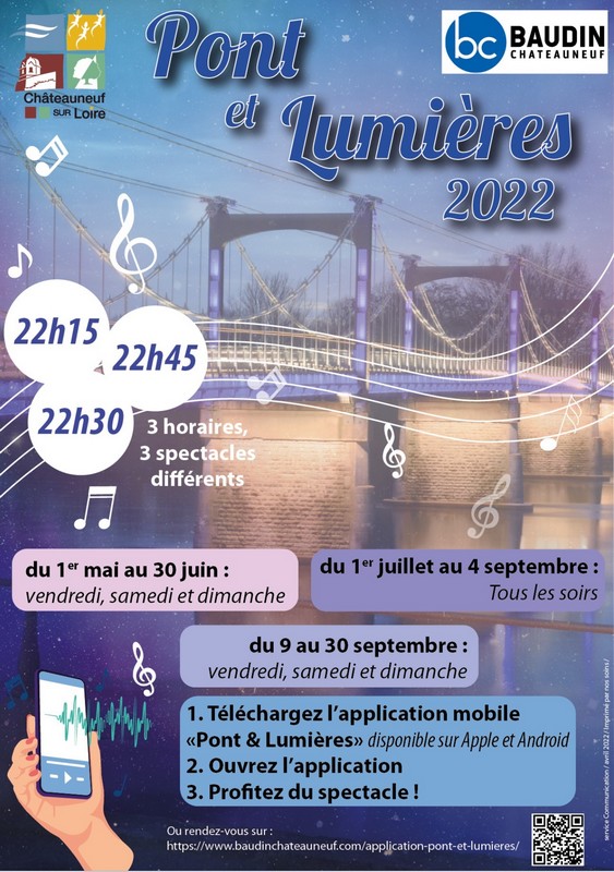 Spectacle pont de Châteauneuf-sur-Loire
