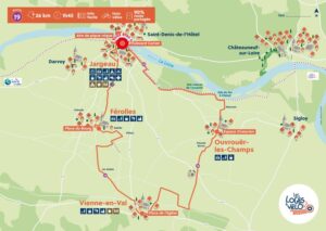 circuit vélo entre Jargeau Férolles Vienne en Val et Ouvrouer les Champs
