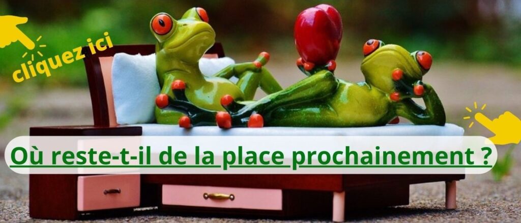 Ou reste t'il de la place ce week-end