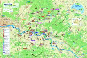 Points d'information touristique représentés sur la carte à idées