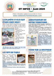 Calendrier des fêtes et animations en août 2025 à Châteauneuf-sur-Loire et Jargeau