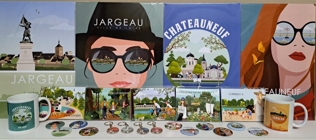 Produits boutique © Hissez Haut - Office de Tourisme Val de Loire & Forêt d'Orléans Nouveaux produits à la boutique de l'office de tourisme