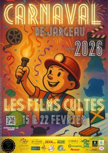 Affiche du carnaval de Jargeau 2026 les 15 et 22 février 2026